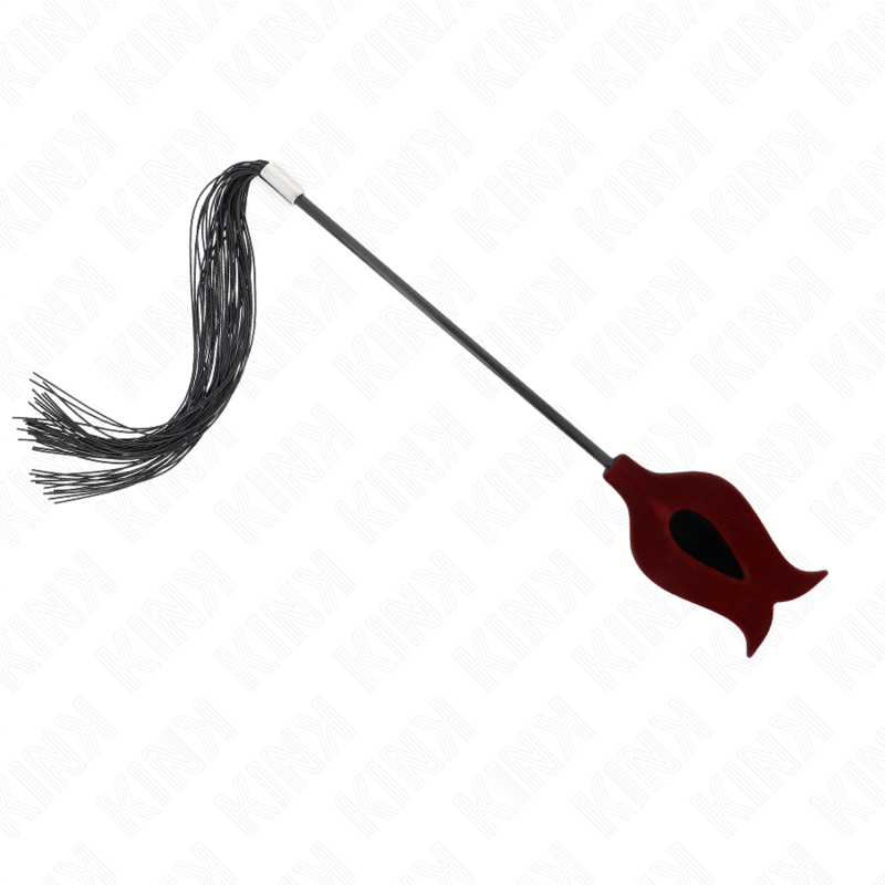 KINK - LÁTIGO DE BORLA DE SILICONA CON FORMA DE ROSA 45 CM KINK IMPACT & TOUCH