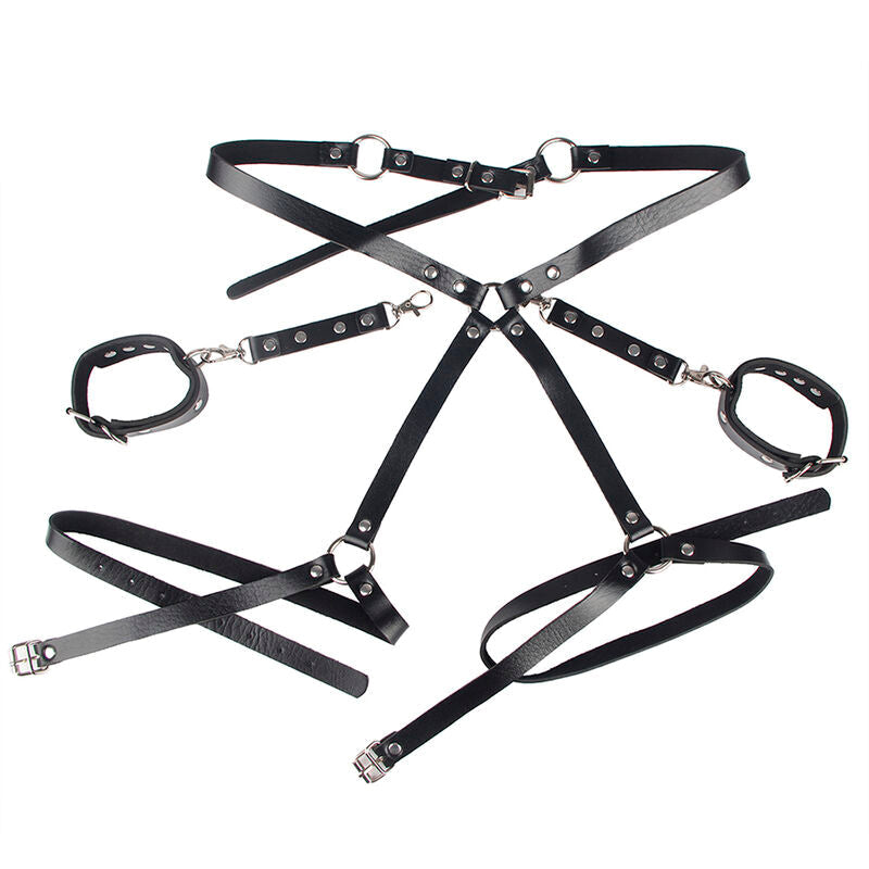 SUBBLIME - 953690 ESPOSAS CON CINTURÓN BONDAGE NEGRO TALLA ÚNICA SUBBLIME FETISH