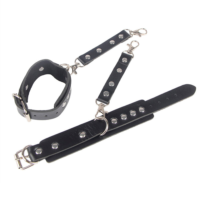SUBBLIME - 953690 ESPOSAS CON CINTURÓN BONDAGE NEGRO TALLA ÚNICA SUBBLIME FETISH