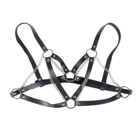 SUBBLIME - 953713 CINTURÓN DE BONDAGE PUNK HEBILLA METAL NEGRO TALLA ÚNICA SUBBLIME FETISH