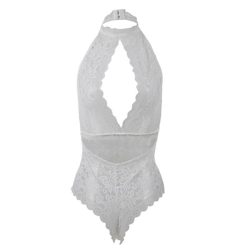 SUBBLIME - 953867 BODY DE ENCAJE BLANCO L/XL SUBBLIME BODYSTOCKINGS