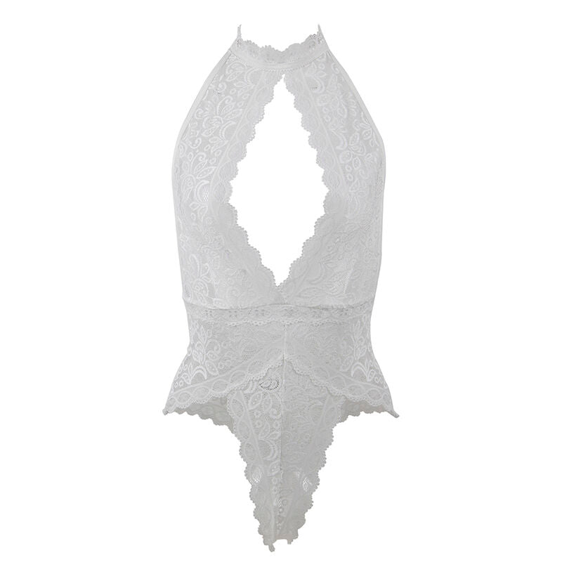 SUBBLIME - 953867 BODY DE ENCAJE BLANCO L/XL SUBBLIME BODYSTOCKINGS