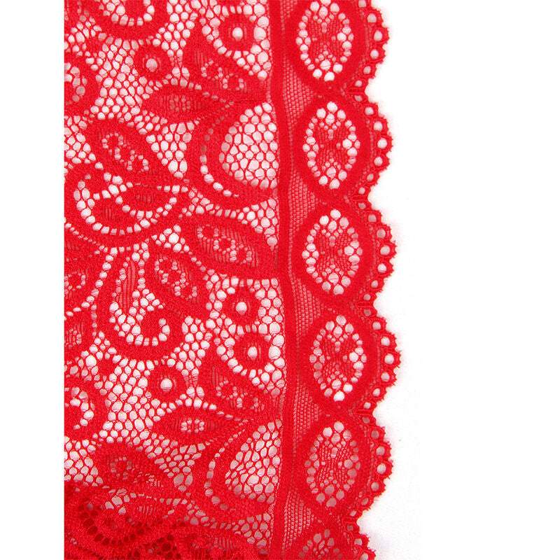 SUBBLIME - 953874 BODY DE COPA ABIERTA ROJO S/M SUBBLIME BODYSTOCKINGS
