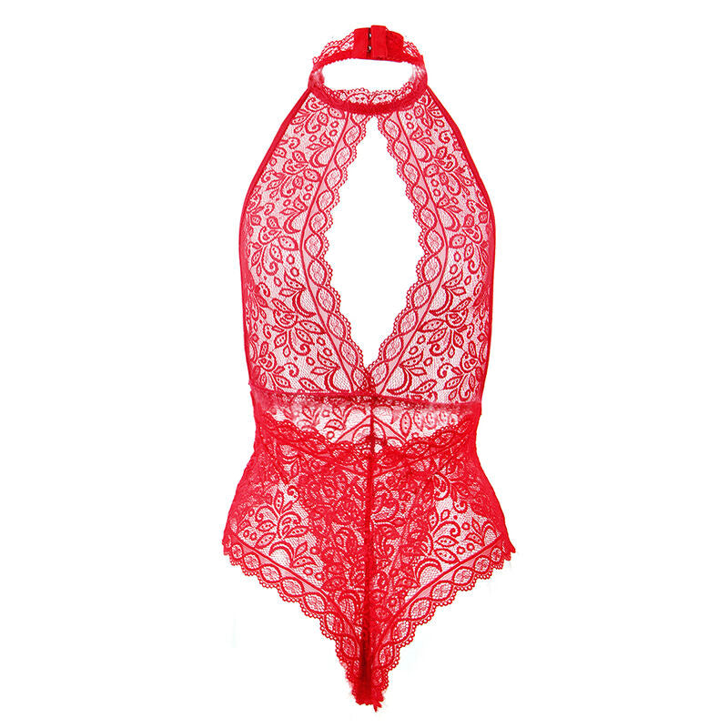 SUBBLIME - 953881 BODY DE COPA ABIERTA ROJO L/XL SUBBLIME BODYSTOCKINGS