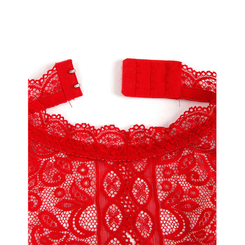 SUBBLIME - 953881 BODY DE COPA ABIERTA ROJO L/XL SUBBLIME BODYSTOCKINGS
