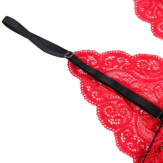 SUBBLIME - 953898 SET 3 PIEZAS ENCAJE Y SATEN ROJO S/M SUBBLIME SETS