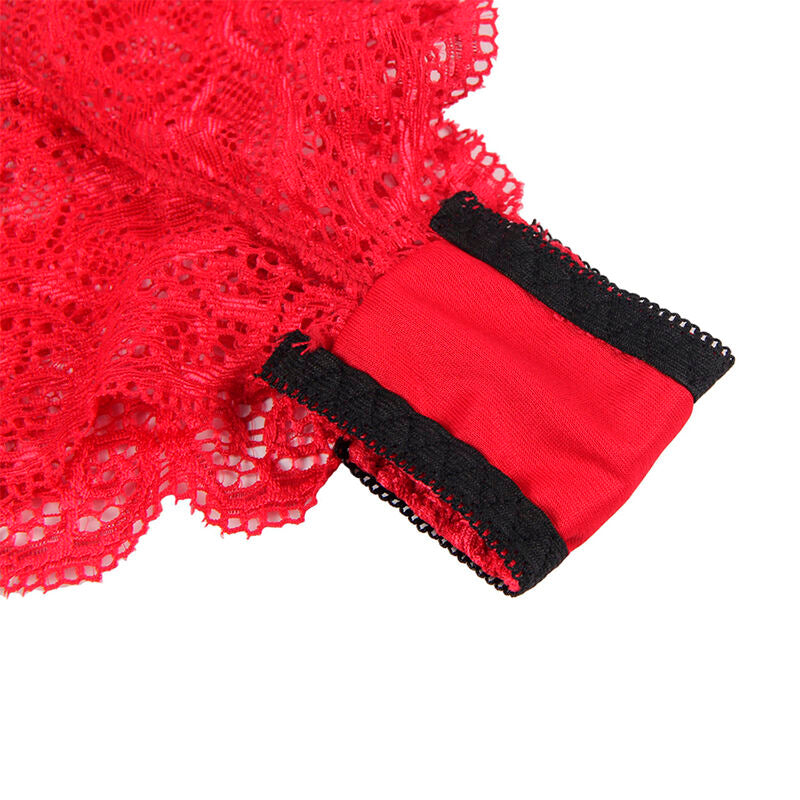 SUBBLIME - 953904 SET 3 PIEZAS ENCAJE Y SATEN ROJO L/XL SUBBLIME SETS