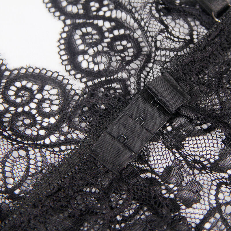 SUBBLIME - 953928 SET 3 PIEZAS ENCAJE Y SATEN NEGRO L/XL SUBBLIME SETS