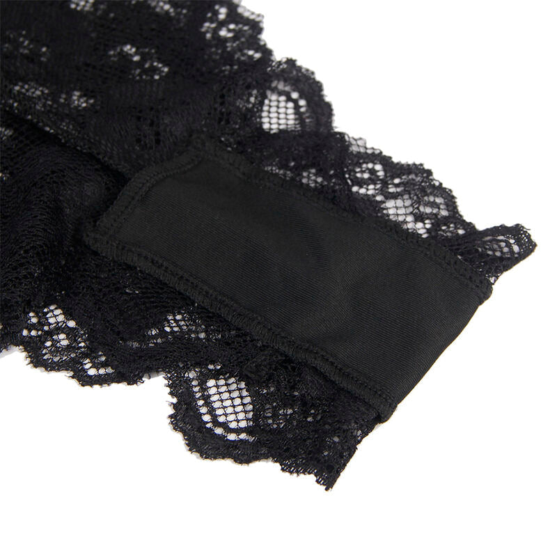 SUBBLIME - 930806 BODY SEXY CON VOLANTES NEGRO S/M SUBBLIME BODYSTOCKINGS