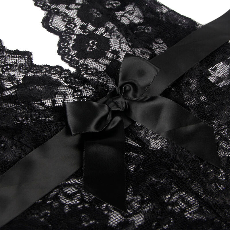SUBBLIME - 930882 BODY SEXY CON VOLANTES NEGRO L/XL SUBBLIME BODYSTOCKINGS