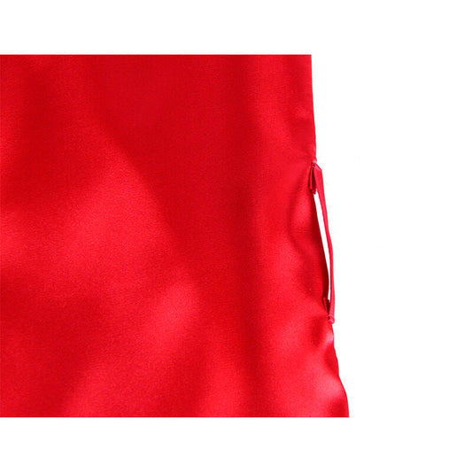 SUBBLIME - 954017 CAMISON DE ENCAJE ESPALDA TRANSPARENTE + TANGA ROJO/NEGRO S/M SUBBLIME SETS