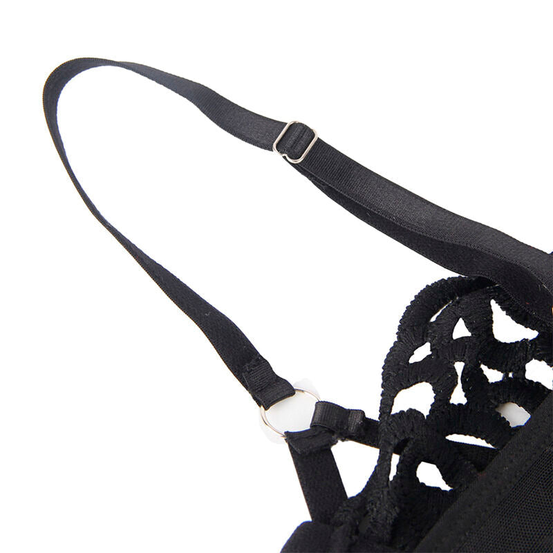 SUBBLIME - 954055 BODY SEXY DE ENCAJE NEGRO S/M SUBBLIME BODYSTOCKINGS