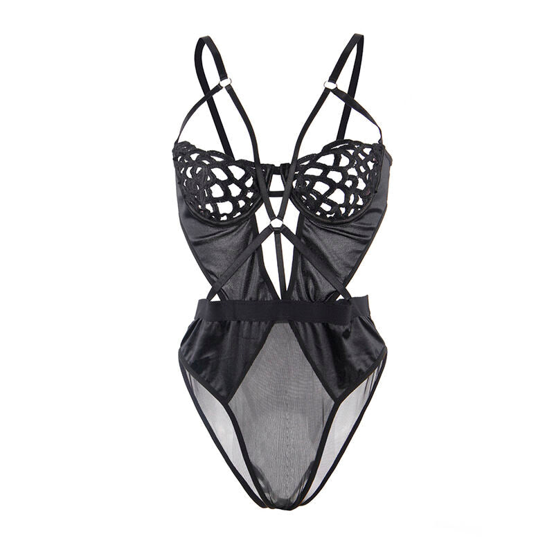 SUBBLIME - 954055 BODY SEXY DE ENCAJE NEGRO S/M SUBBLIME BODYSTOCKINGS