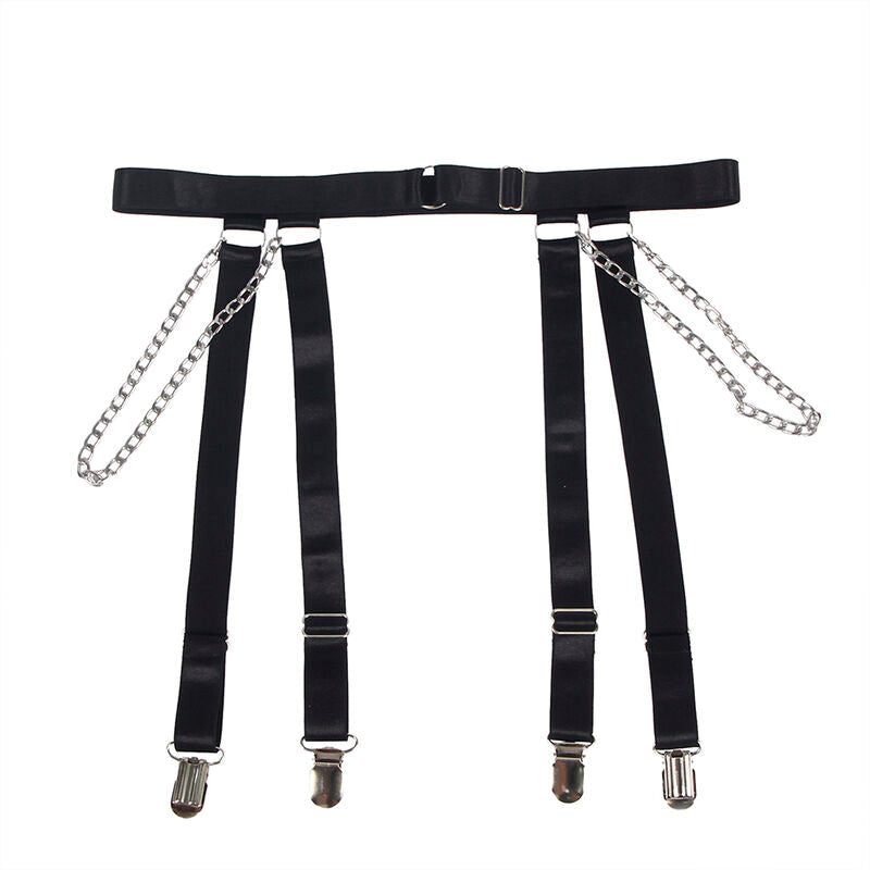 SUBBLIME - 954260 BODY CON CADENAS + LIGUEROS NEGRO S/M SUBBLIME BODIES