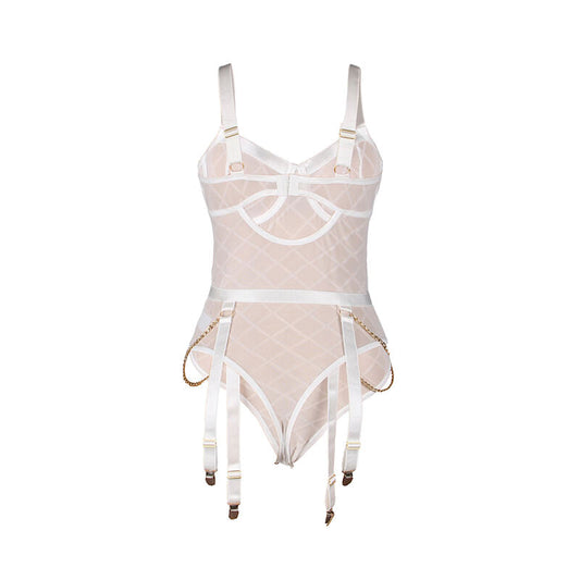 SUBBLIME - 954291 BODY CON CADENAS + LIGUEROS BLANCO L/XL SUBBLIME BODIES
