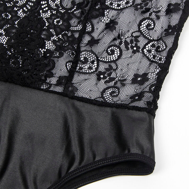 SUBBLIME - 954383 BODY SEXY CON LIGUEROS NEGRO S/M SUBBLIME BODYSTOCKINGS