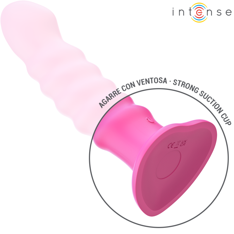 INTENSE - CINDY VIBRADOR TALLA L DISEÑO EN ESPIRAL 10 VIBRACIONES ROSA CONTROL REMOTO INTENSE FUN
