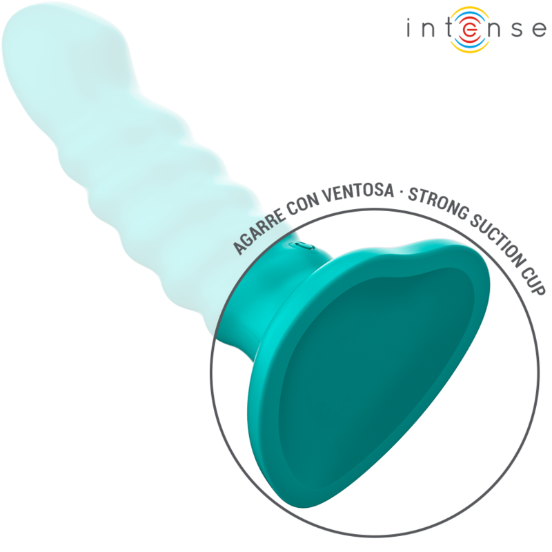 INTENSE - BUFFY VIBRADOR TALLA S DISEÑO EN ESPIRAL 10 VIBRACIONES AZUL CONTROL REMOTO INTENSE FUN