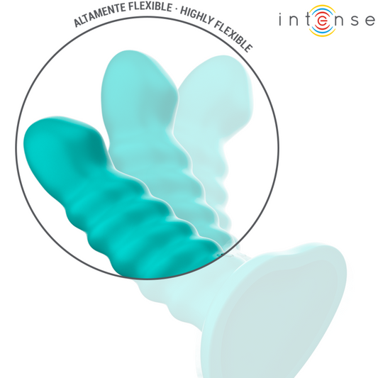 INTENSE - BUFFY VIBRADOR TALLA S DISEÑO EN ESPIRAL 10 VIBRACIONES AZUL CONTROL REMOTO INTENSE FUN