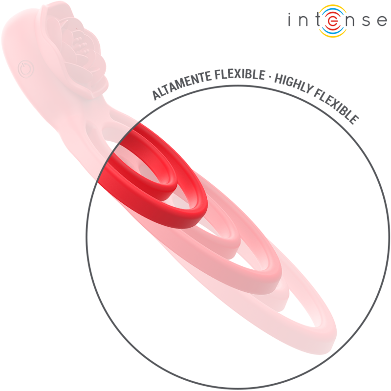 INTENSE - GAIL ROSA ESTIMULADORA 10 VIBRACIONES ROJO CONTROL REMOTO INTENSE FUN