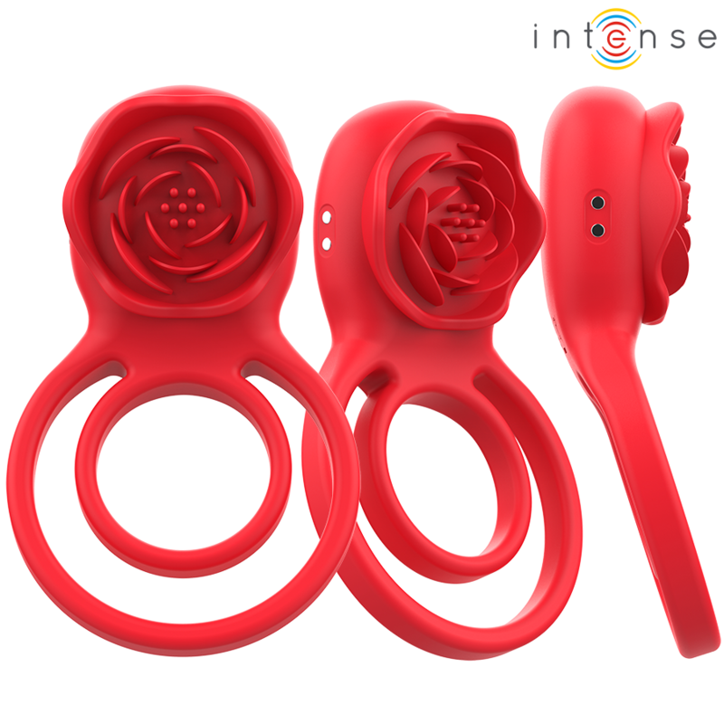 INTENSE - GAIL ROSA ESTIMULADORA 10 VIBRACIONES ROJO CONTROL REMOTO INTENSE FUN