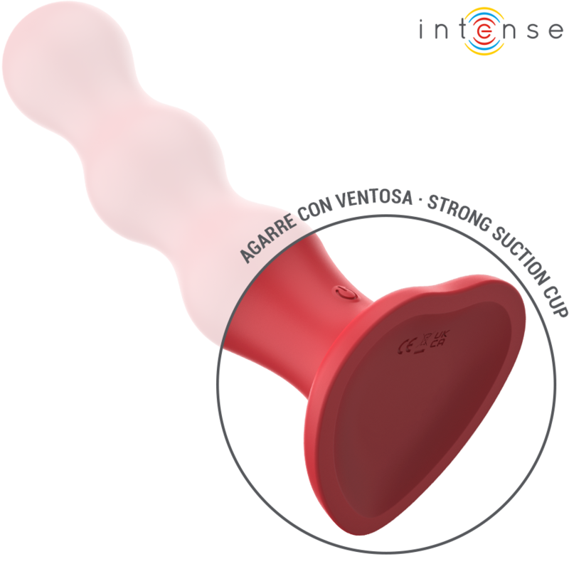 INTENSE - CODY VIBRADOR CON VENTOSA ROJO CONTROL REMOTO INTENSE FUN