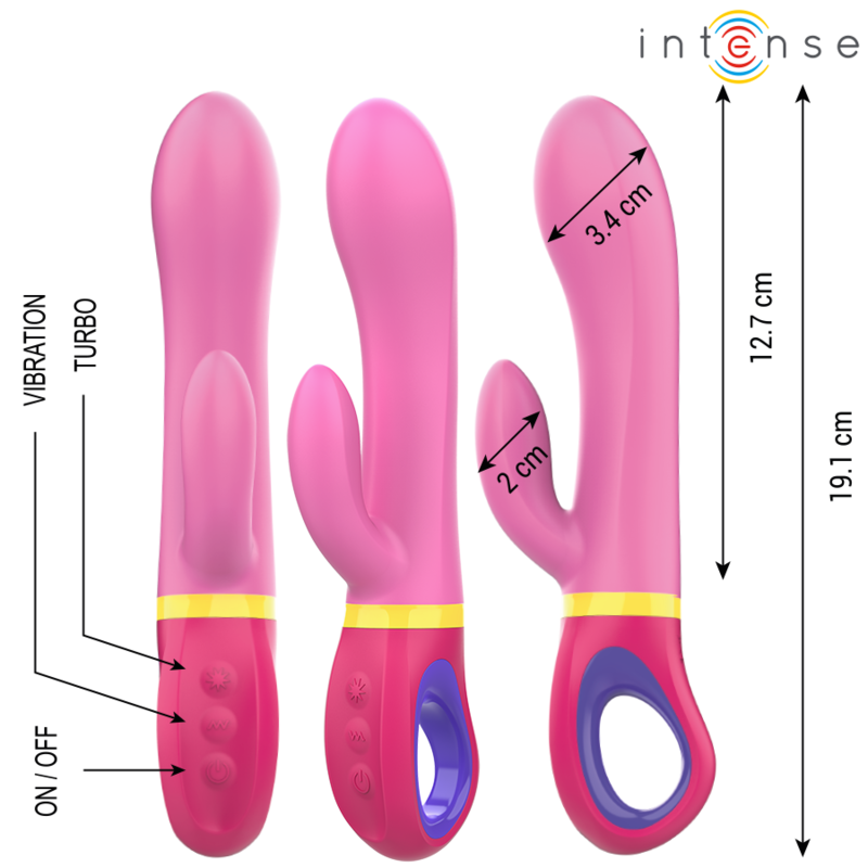 INTENSE - DAPHNE VIBRADOR RABBIT ROSA INTENSE FUN