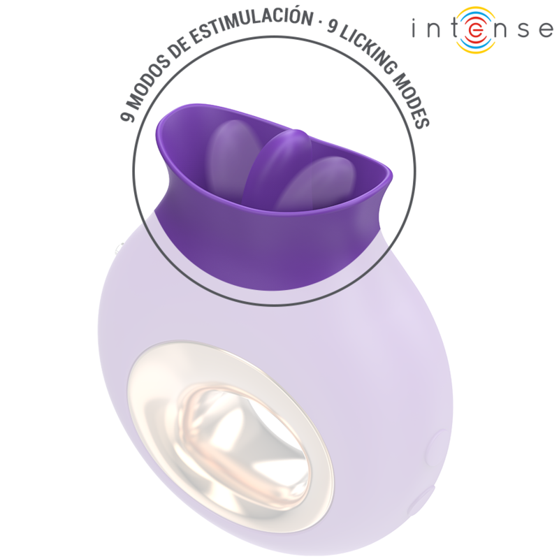 INTENSE - TULI ESTIMULADOR CLÍTORIS 9 VIBRACIONES &#38; 9 OSCILACIONES MORADO INTENSE FUN