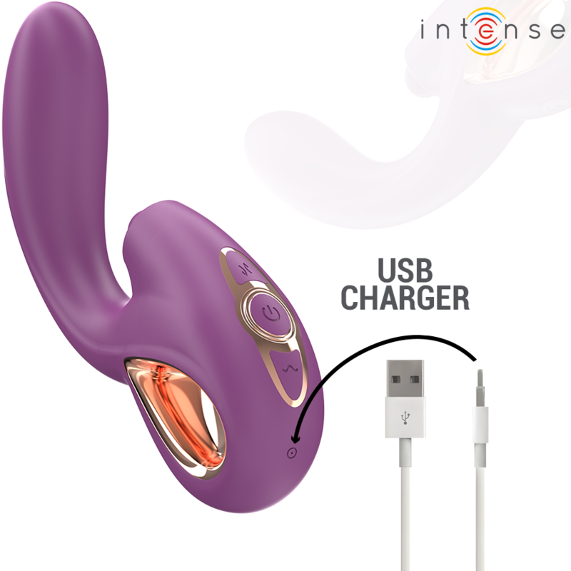 INTENSE - LALI VIBRADOR PUNTO G MULTIFUNCIÓN ESTIMULACIÓN & EMPUJE & VIBRACIÓN MORADO INTENSE FUN