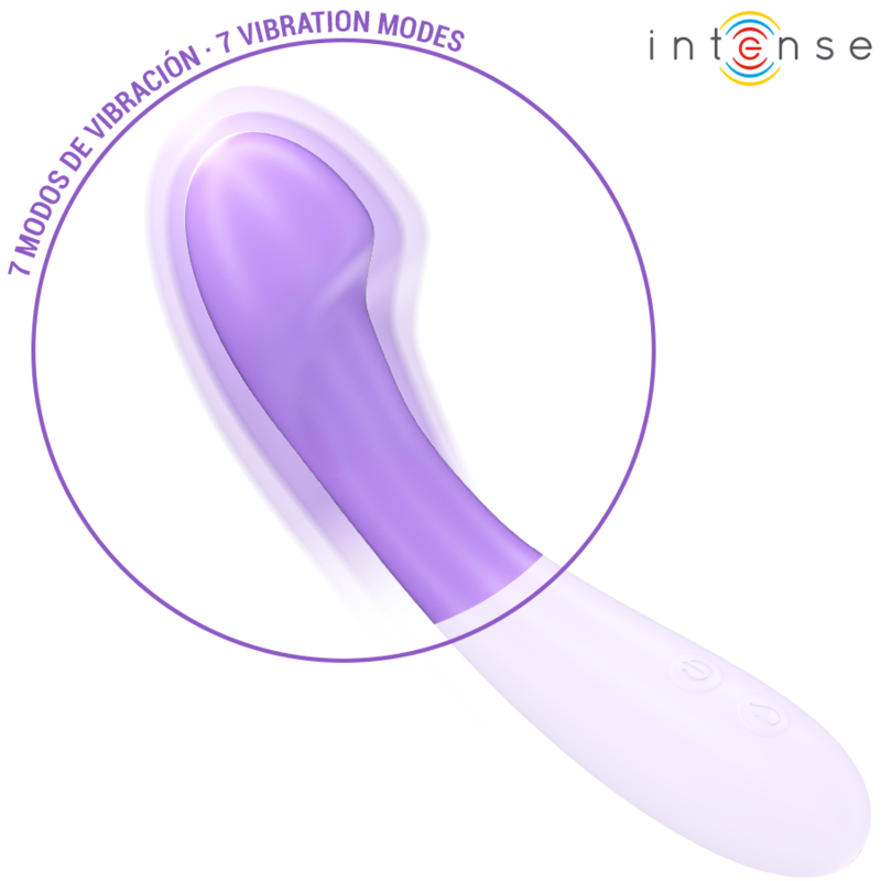INTENSE - BECKY VIBRADOR 19 CM CALENTABLE 7 VIBRACIONES MORADO INTENSE FUN