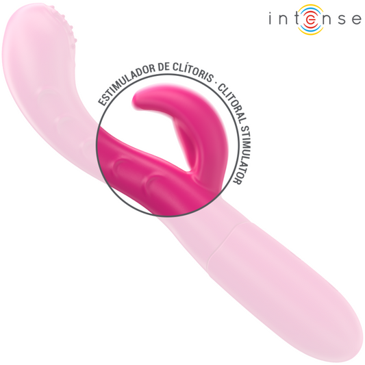 INTENSE - AMARA VIBRADOR CON LENGUA ESTIMULADORA 10 VIBRACIONES ROSA INTENSE FUN