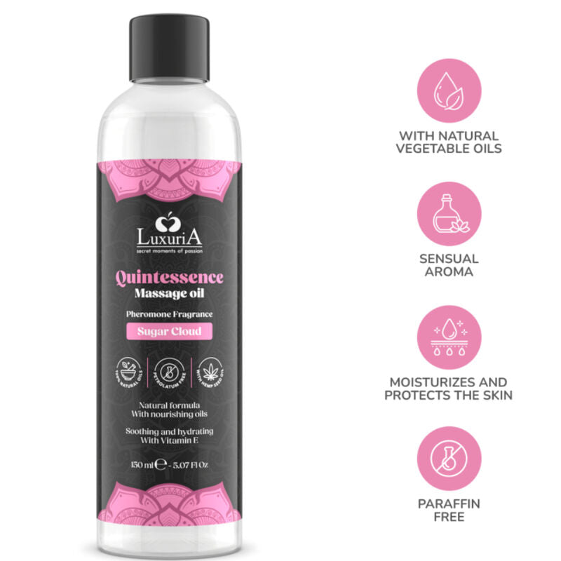 INTIMATELINE LUXURIA - ACEITE DE MASAJES NUBE DE AZÚCAR 150 ML INTIMATELINE