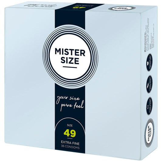 MISTER SIZE - PRESERVATIVOS TALLA S 49 MM (36 UNIDADES) MISTER SIZE
