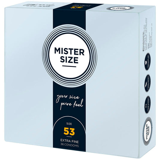 MISTER SIZE - PRESERVATIVOS TALLA M 53 MM (36 UNIDADES) MISTER SIZE