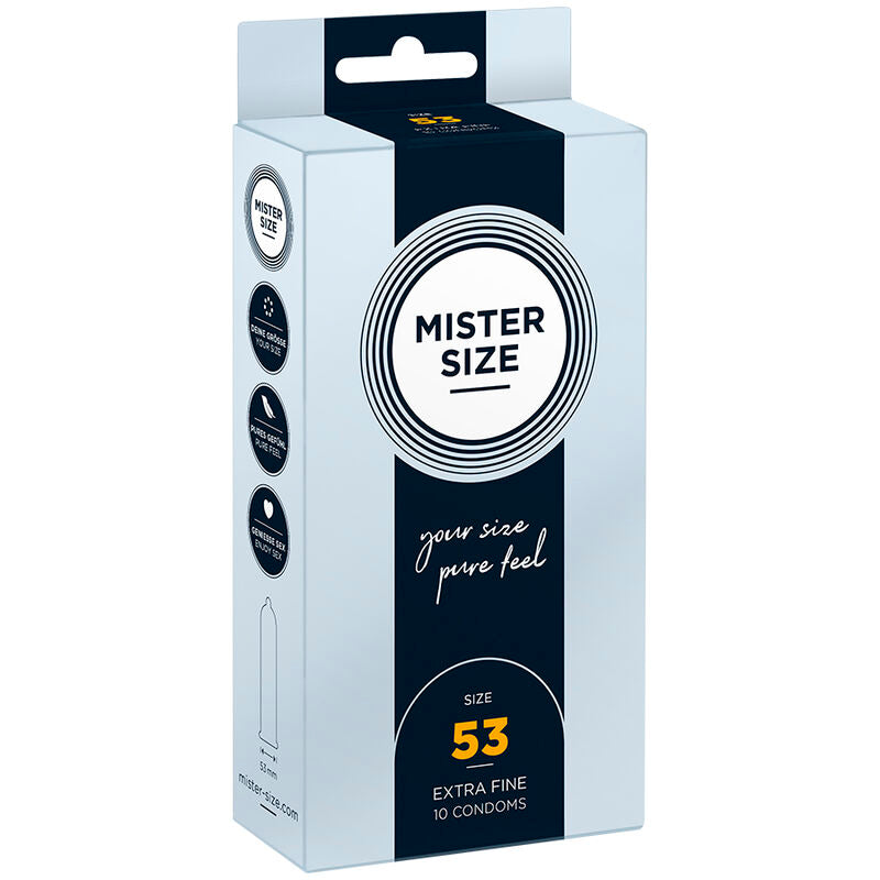 MISTER SIZE - PRESERVATIVOS TALLA M 53 MM (10 UNIDADES) MISTER SIZE