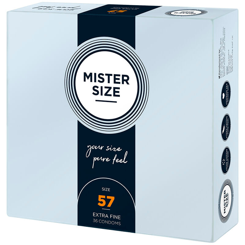 MISTER SIZE - PRESERVATIVOS TALLA L 57 MM (36 UNIDADES) MISTER SIZE