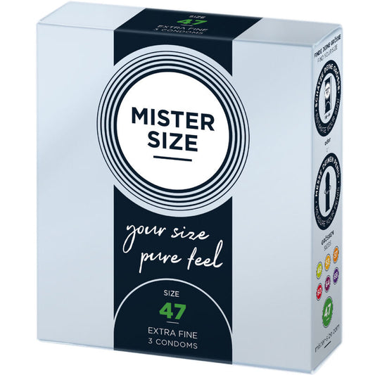 MISTER SIZE - PRESERVATIVOS TALLA XS 47 MM (3 UNIDADES) MISTER SIZE