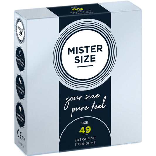 MISTER SIZE - PRESERVATIVOS TALLA S 49 MM (3 UNIDADES) MISTER SIZE