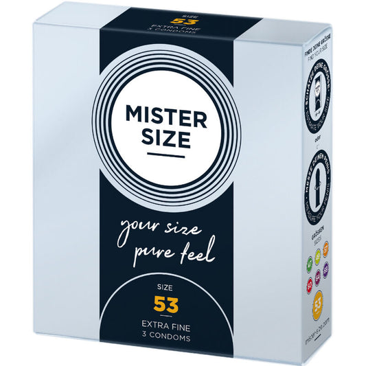 MISTER SIZE - PRESERVATIVOS TALLA M 53 MM (3 UNIDADES) MISTER SIZE