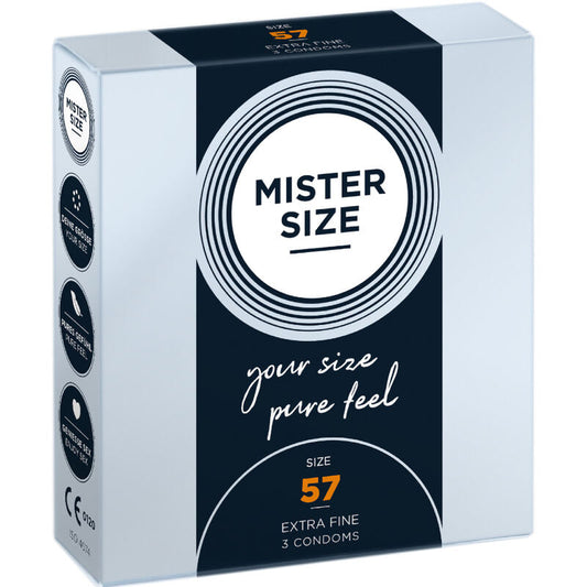 MISTER SIZE - PRESERVATIVOS TALLA L 57 MM (3 UNIDADES) MISTER SIZE