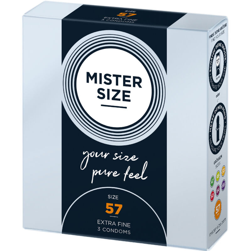 MISTER SIZE - PRESERVATIVOS TALLA L 57 MM (3 UNIDADES) MISTER SIZE