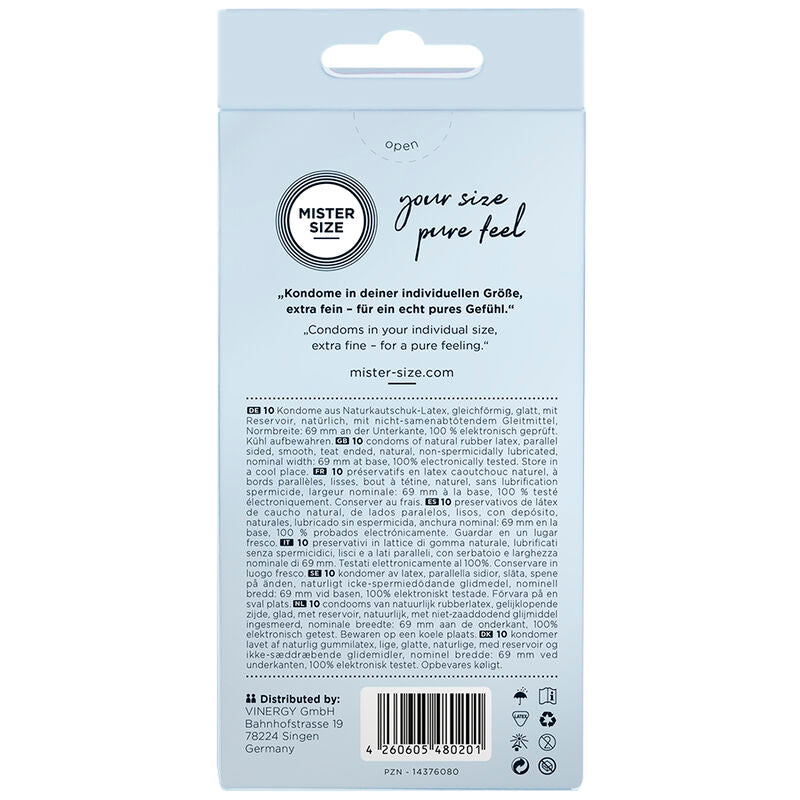 MISTER SIZE - PRESERVATIVOS TALLA XXXL 69 MM (10 UNIDADES) MISTER SIZE