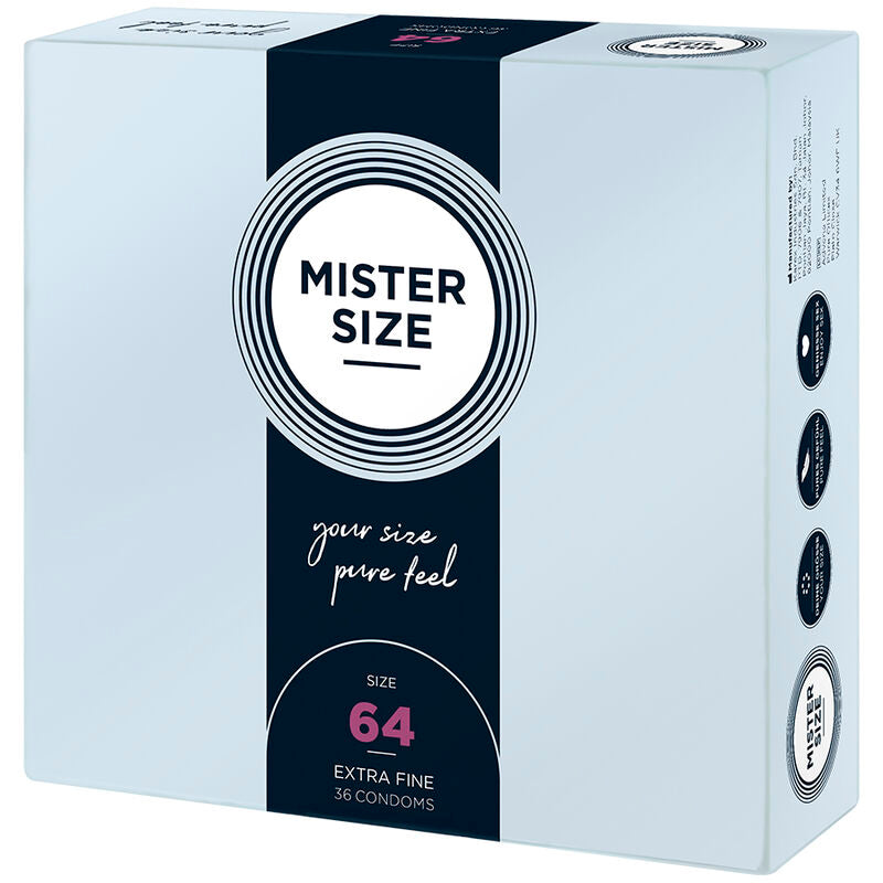 MISTER SIZE - PRESERVATIVOS TALLA XXL 64 MM (36 UNIDADES) MISTER SIZE