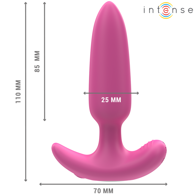 INTENSE - ROSS PLUG ANAL 10 VIBRACIONES ROSA CONTROL REMOTO INTENSE ANAL TOYS