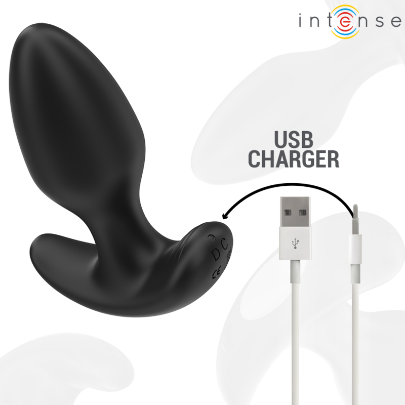INTENSE - JOEY PLUG ANAL 10 VIBRACIONES NEGRO CONTROL REMOTO INTENSE ANAL TOYS