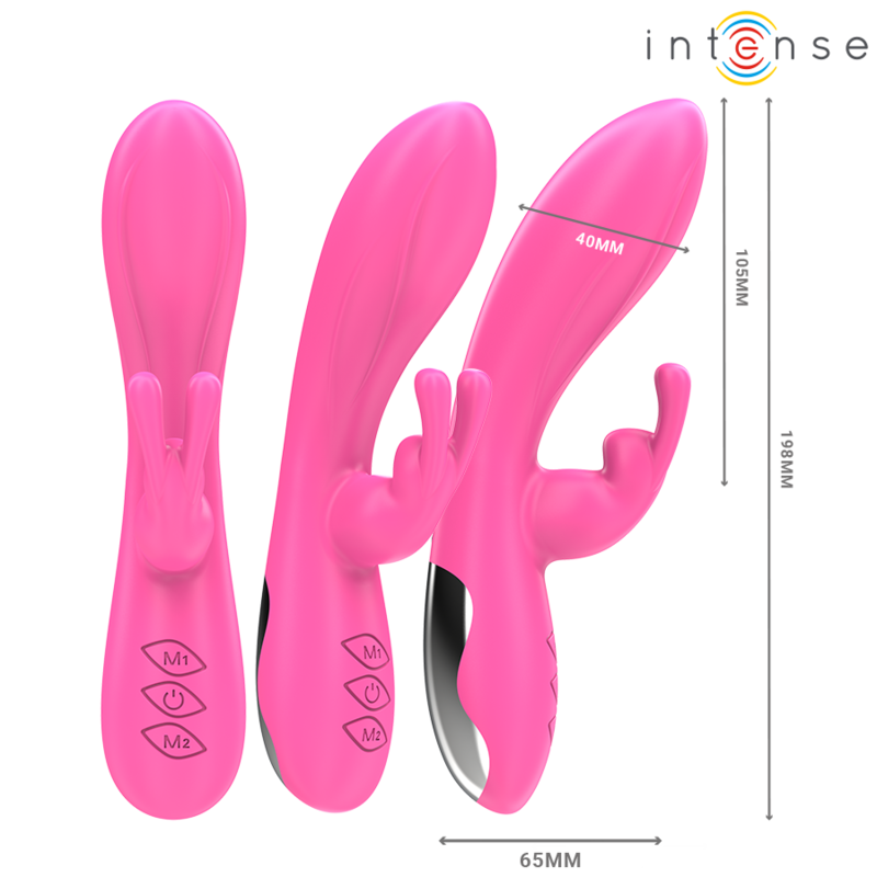 INTENSE - RANDALL VIBRADOR RABBIT 10 VIBRACIONES ROSA INTENSE FUN