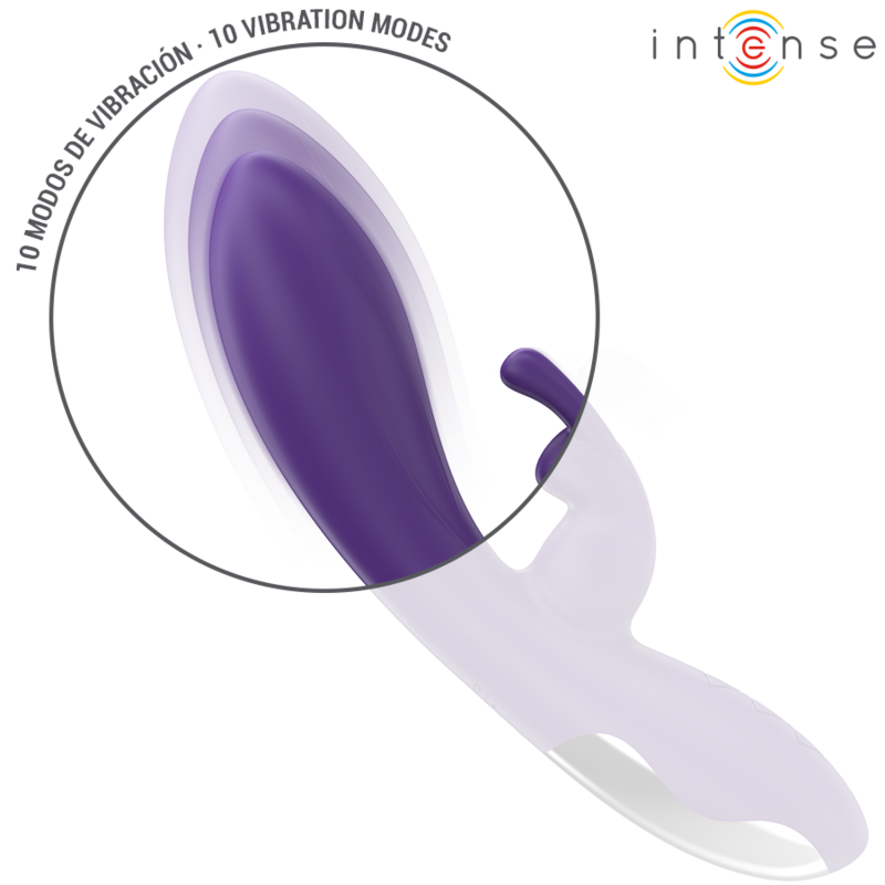 INTENSE - RANDALL VIBRADOR RABBIT 10 VIBRACIONES MORADO INTENSE FUN