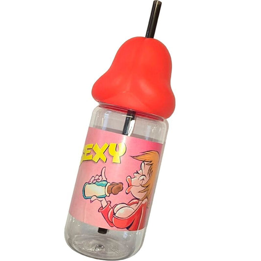 DIABLO PICANTE - BIBERÓN FORMA PENE 360 ML ROJO DIABLO PICANTE