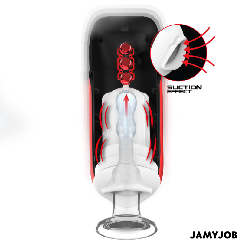 JAMYJOB - BLAZE MASTURBADOR BOCA AUTOMÁTICO 5 MODOS SUCCIÓN Y VIBRACIÓN JAMYJOB