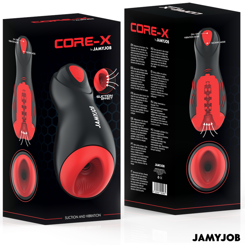 JAMYJOB - CORE-X MASTURBADOR AUTOMÁTICO 5 MODOS SUCCIÓN Y VIBRACIÓN JAMYJOB